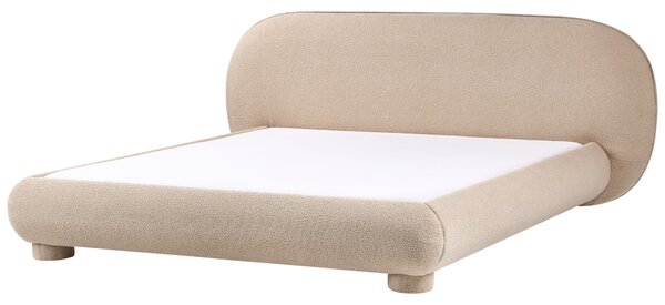 Postel Buklé BAYEL 180 x 200 cm Taupe