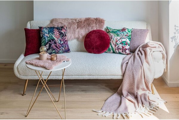 Růžová umělá kožešina Tiseco Home Studio Sheepskin, 60 x 90 cm