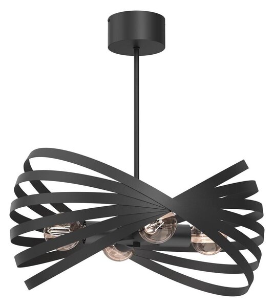 Lustr na tyči SPARKLE 4xE27/15W/230V černá