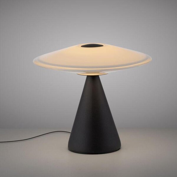 PAUL NEUHAUS LED stolní lampa ELIPSA, černá, dotykový stmívač, paměťová funkce 3000K