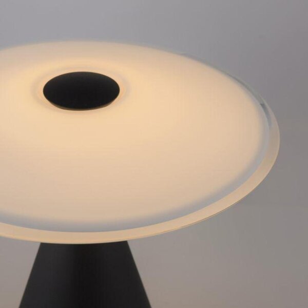 PAUL NEUHAUS LED stolní lampa ELIPSA, černá, dotykový stmívač, paměťová funkce 3000K