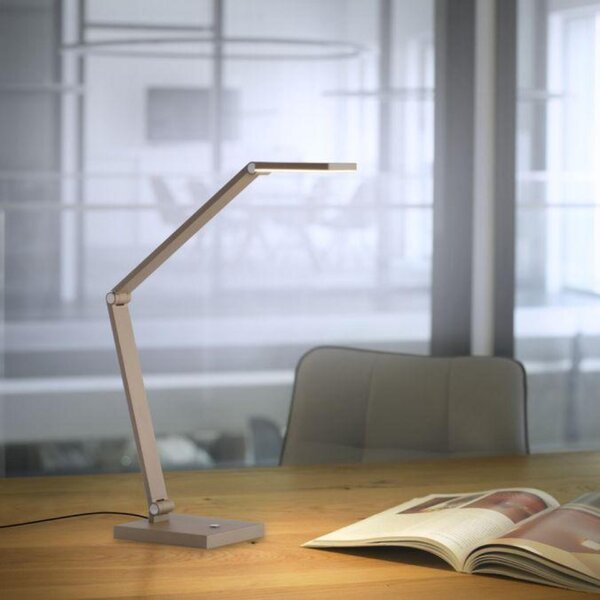 PAUL NEUHAUS LED stolní lampa SAMSKY, bronzová, stmívatelné, dotykový stmívač, nastavitelná výška, paměťová funkce 2700-5000K
