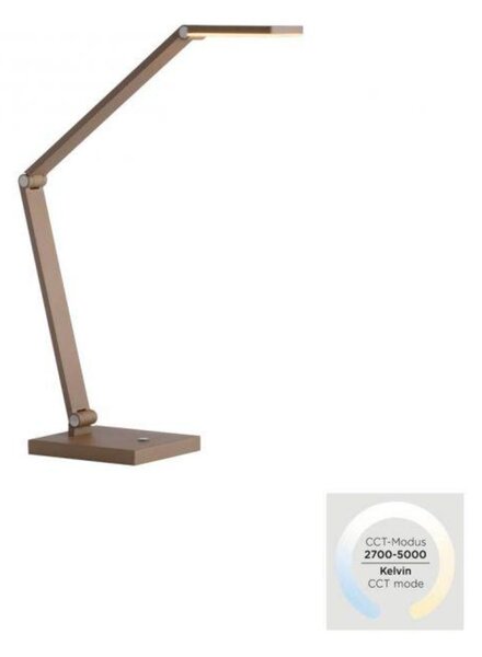 PAUL NEUHAUS LED stolní lampa SAMSKY, bronzová, stmívatelné, dotykový stmívač, nastavitelná výška, paměťová funkce 2700-5000K