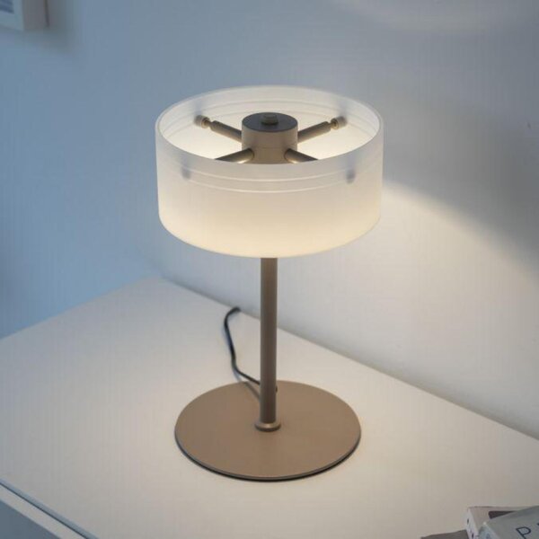 PAUL NEUHAUS LED stolní lampa MARIKA, písková, dotykový stmívač 3000K