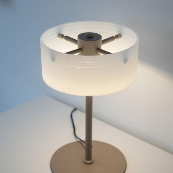PAUL NEUHAUS LED stolní lampa MARIKA, písková, dotykový stmívač 3000K