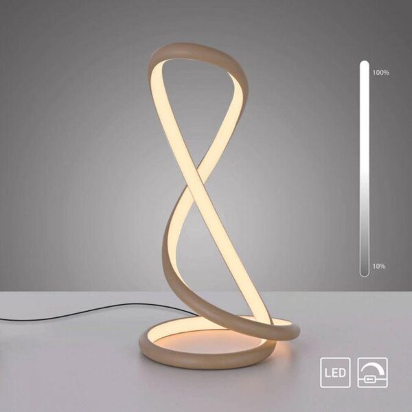 PAUL NEUHAUS LED stolní lampa TWIST moderní design, písková barva 2700K