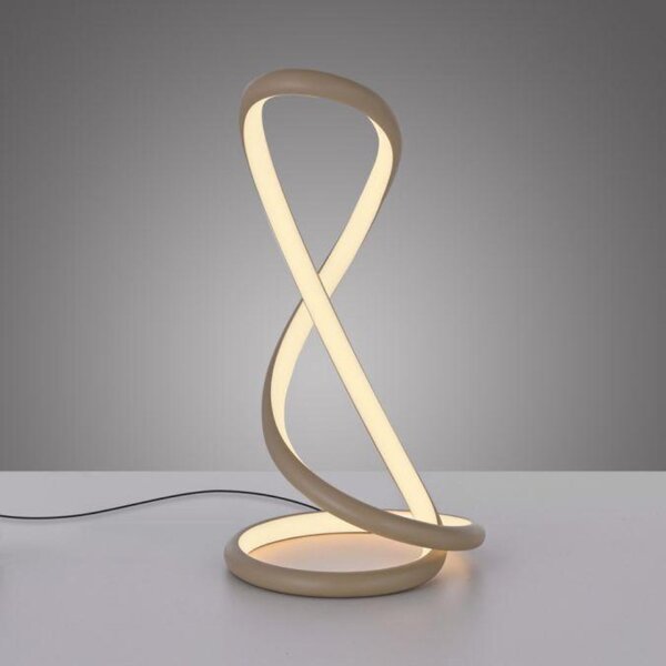 PAUL NEUHAUS LED stolní lampa TWIST moderní design, písková barva 2700K