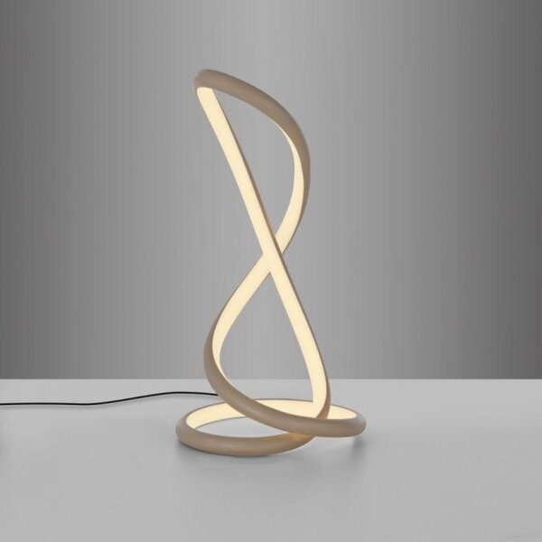 PAUL NEUHAUS LED stolní lampa TWIST moderní design, písková barva 2700K