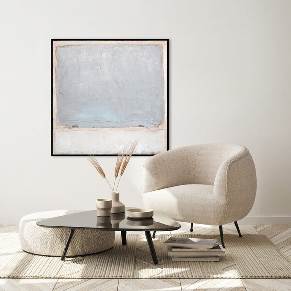 Ručně malovaný obraz 100x100 cm Blue Inside – Malerifabrikken