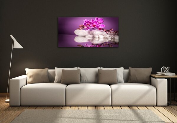 Foto obraz sklo tvrzené Růžová orchidej osh-82457632