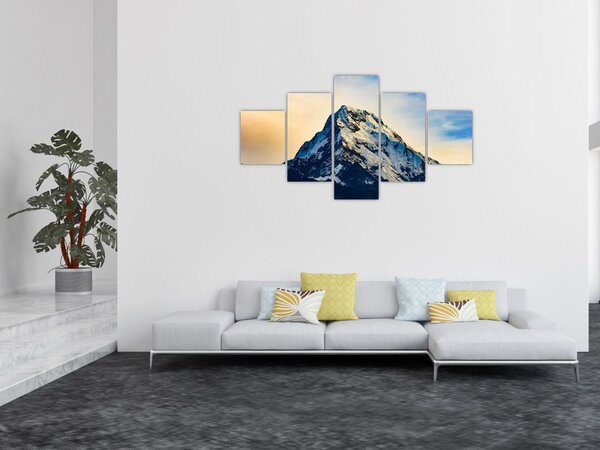 Obraz zasněžených hor, Nepál (125x70 cm)