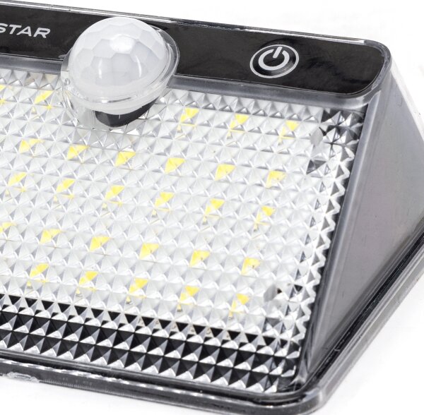 Aigostar-LED Solární svítidlo se senzorem LED/3,7V 6500K 1200 mAh IP65 černá