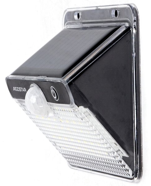 Aigostar-LED Solární svítidlo se senzorem LED/3,7V 6500K 1200 mAh IP65 černá