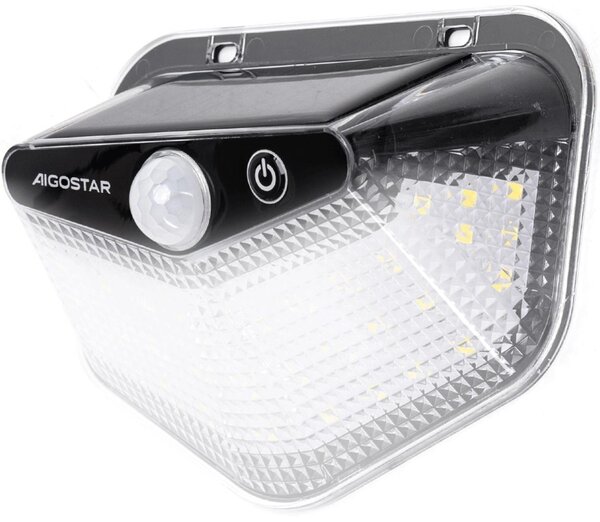 Aigostar -LED Solární svítidlo se senzorem LED/3,7V 6500K 500 mAh IP65 černá