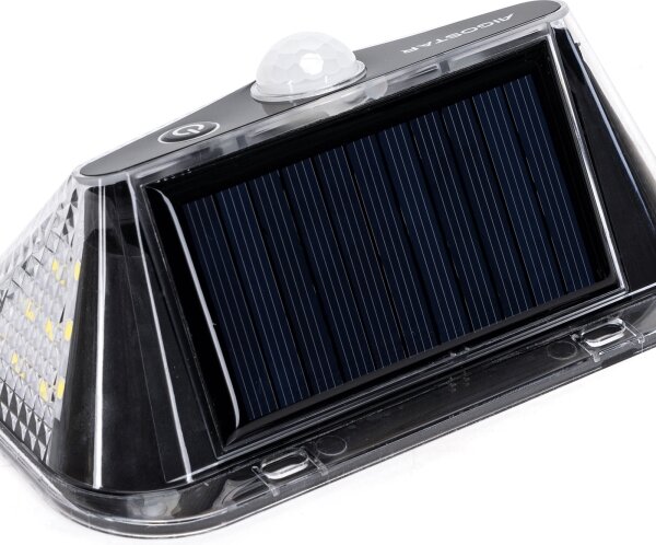 Aigostar -LED Solární svítidlo se senzorem LED/3,7V 6500K 500 mAh IP65 černá