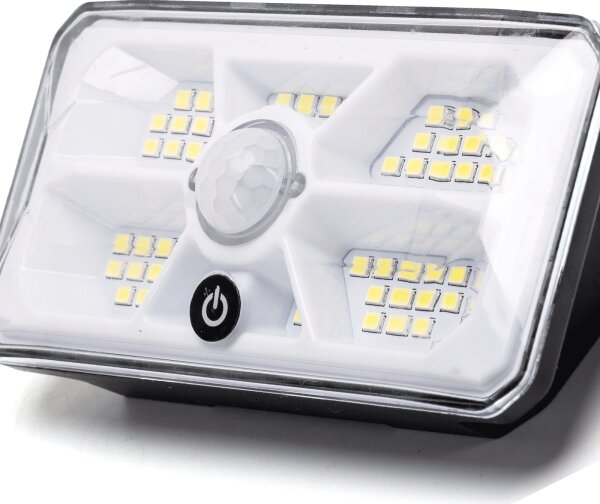 Aigostar -LED Solární svítidlo se senzorem LED/3,7V 6500K 500 mAh IP65 černá