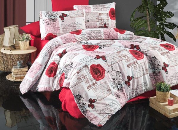 Povlečení bavlna 240x220,2x70x90cm Red roses