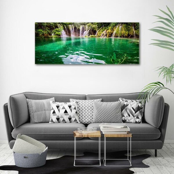 Foto obraz sklo tvrzené Plitvické jezero osh-83128904