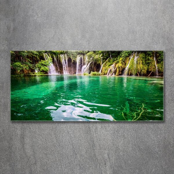 Foto obraz sklo tvrzené Plitvické jezero osh-83128904