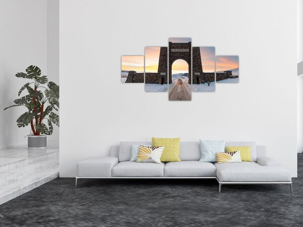 Obraz brány, Yellowstone (125x70 cm)