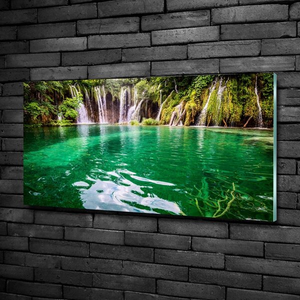Foto obraz sklo tvrzené Plitvické jezero osh-83128904