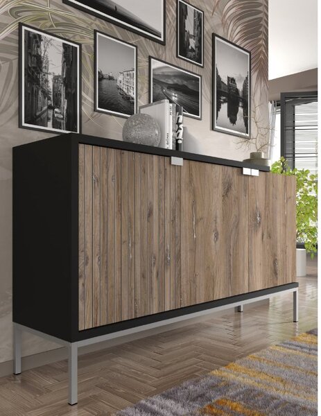 BIM Komoda TOLEDO 3D, dub flagstaff