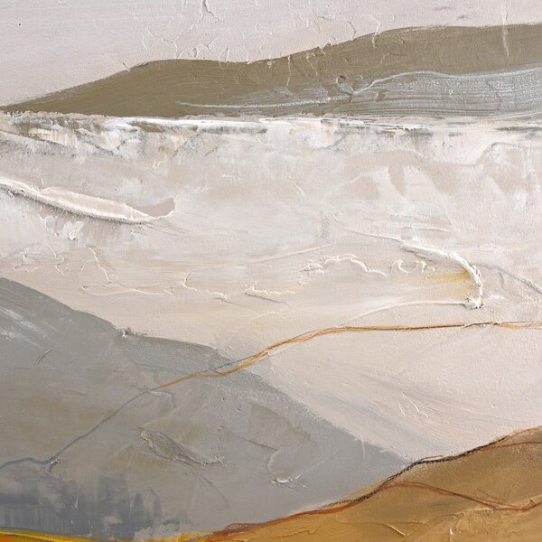 Ručně malovaný obraz 90x120 cm Yellow Field – Malerifabrikken