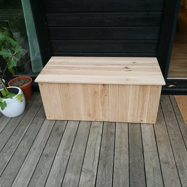 KULHÁNEK Box na polstry v klasickém provedení Délka: 100x50x47 cm, Odstín nátěru: olej - bezbarvý