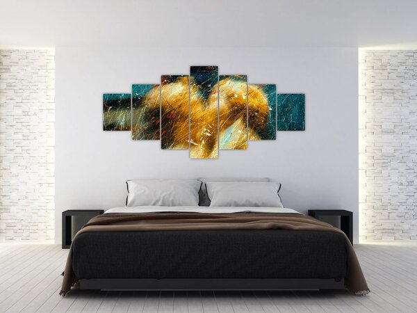 Obraz - Líbající se andělé (210x100 cm)