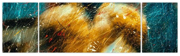 Obraz - Líbající se andělé (170x50 cm)