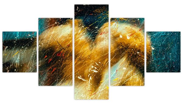 Obraz - Líbající se andělé (125x70 cm)