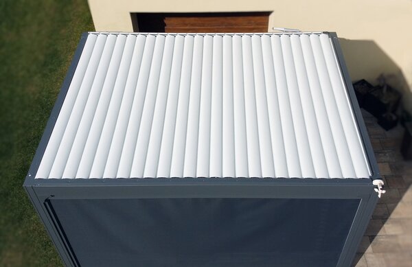Bioklimatická pergola NOELA PREMIUM 3x4m antracit Barva lamel: Bílá