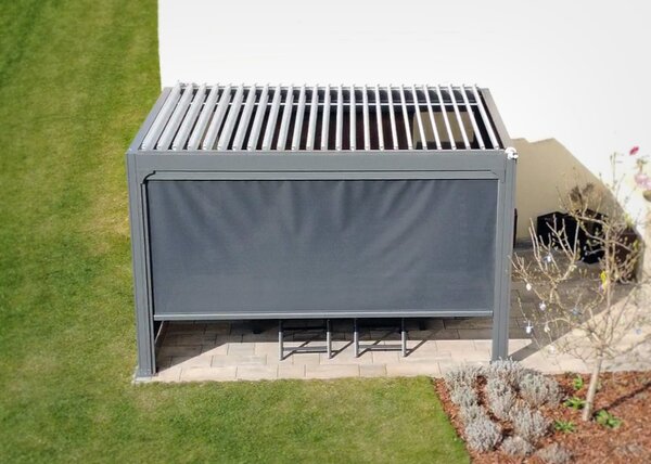 Bioklimatická pergola NOELA PREMIUM 3x4m antracit Barva lamel: Bílá
