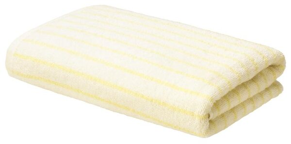 Livarno® Froté osuška, 70 x 140 cm (bílá/žlutá) (100407965001)