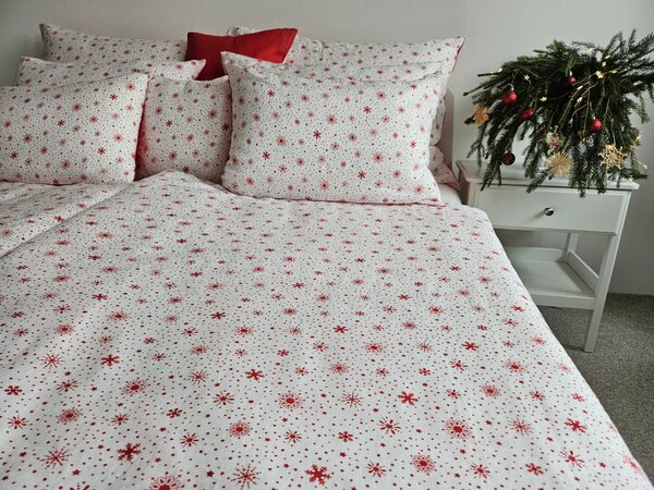 Nelly LEN Super soft - Vánoční vločka povlak na přikrývku Rozměr: 100/135 CM
