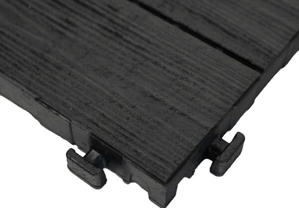 Multy home Gumová dlaždice ARISTA Wood 30 x 30 cm, antracit, 1 ks 4016.91.00