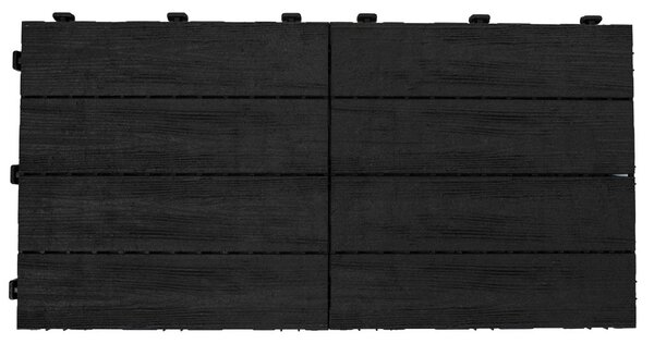 Multy home Gumová dlaždice ARISTA Wood 30 x 30 cm, antracit, 1 ks 4016.91.00