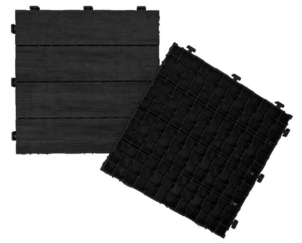 Multy home Gumová dlaždice ARISTA Wood 30 x 30 cm, antracit, 1 ks 4016.91.00