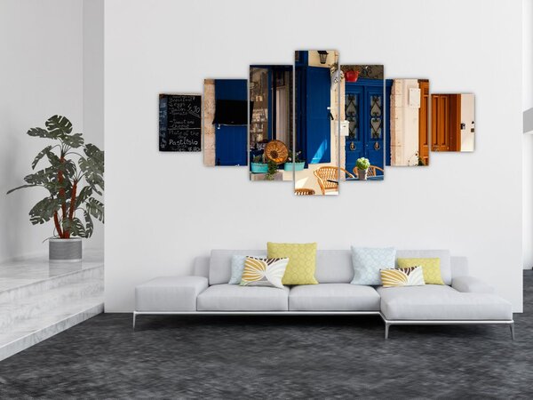 Obraz - Řecké posezení (210x100 cm)