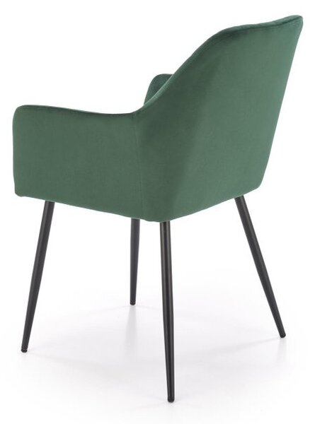 Halmar Jídelní křeslo K558 tmavě zelené