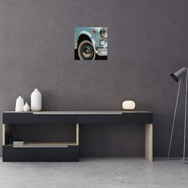 Obraz - Retro auto Fiat (30x30 cm)