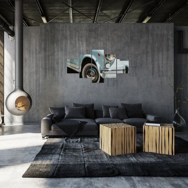 Obraz - Retro auto Fiat (125x70 cm)