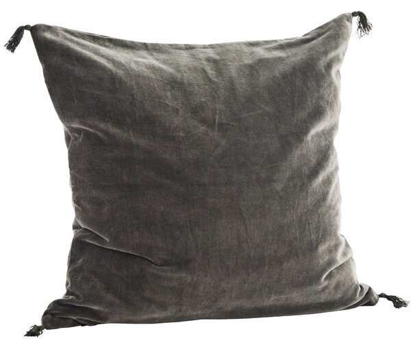Sametový povlak na polštář Grey 50 × 50 cm