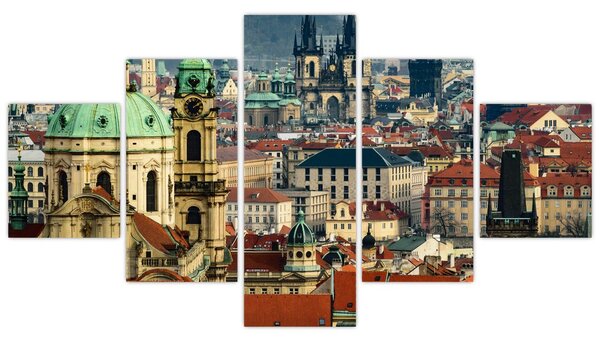 Obraz - Panorama Prahy (125x70 cm)