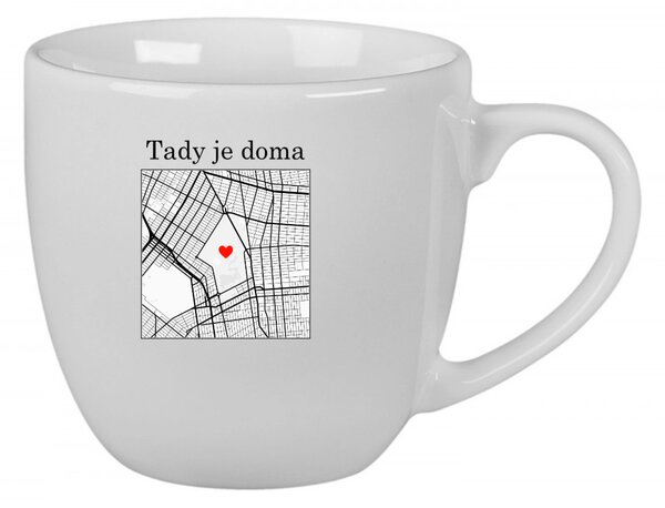 Personalizovaný keramický hrnek 400 ml s mapou