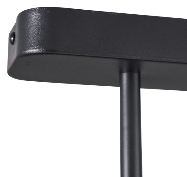 Zaoblené stropní bodové svítidlo černé GU10 35mm 3-světelné nastavitelné - Kate
