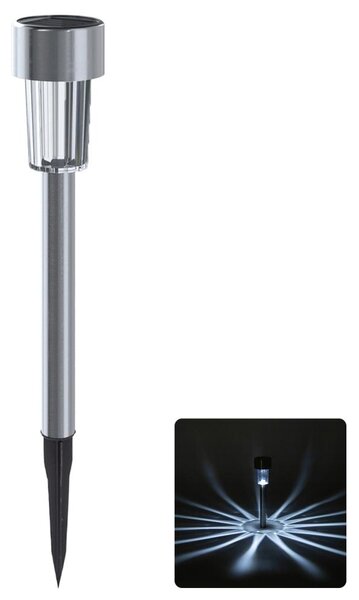 Aigostar - LED Solární svítidlo LED/2V IP44 40 mAh matný chrom