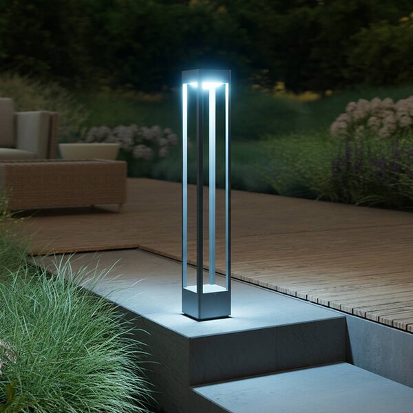 STEINEL LED osvětlení cesty Stela C860, antracitová, IP65, RGBWW, stmívatelný, Černá, Hliník, Moderní