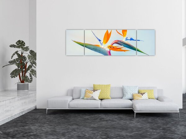 Obraz květu Strelície (170x50 cm)