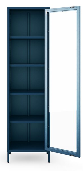 Vitrína LUIGI, 500 x 1800 x 350 mm, Modern: barva granátová